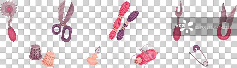 缝纫工具和针线用品图片素材