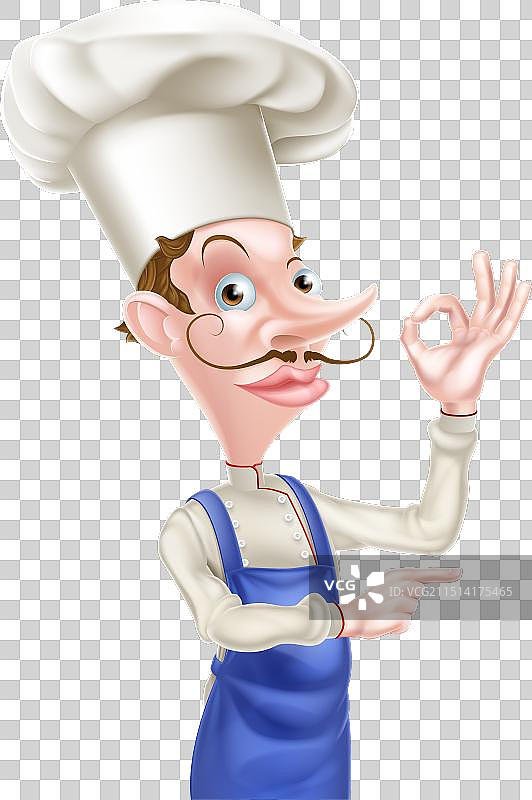 指向完美的厨师标志图片素材