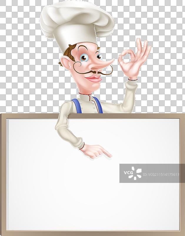 厨师指向完美标志图片素材