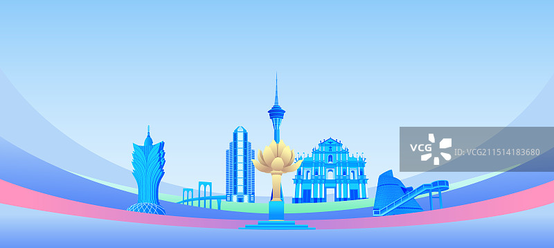 澳门科技蓝色签约仪式峰会商务年会研讨会展论坛高端背景图片素材