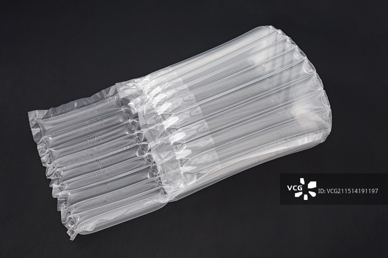 快递包装使用的充气防震塑料袋图片素材