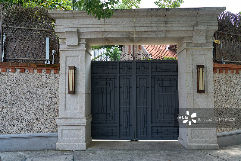 上海历史建筑大门图片素材
