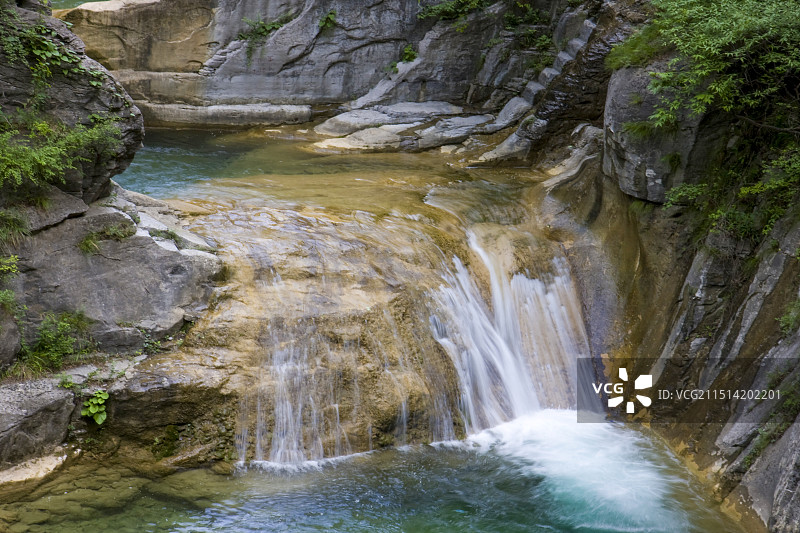 河南省焦作市“云台山青龙峡”风光图片素材
