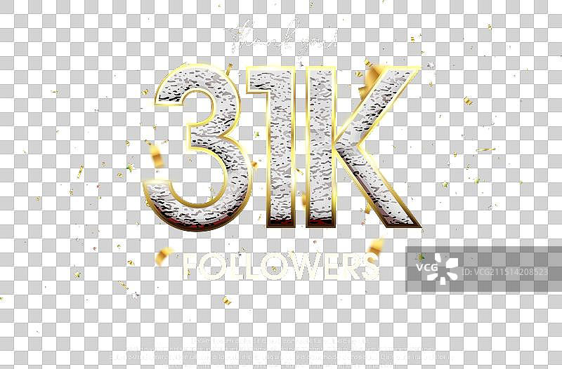 感谢3.1万粉丝的豪华设计图片素材