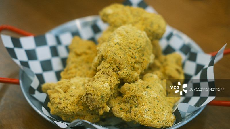 韩式炸鸡特写图片素材