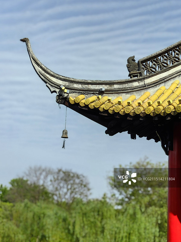 扬州瘦西湖五亭桥 飞檐反宇图片素材