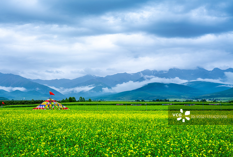 门源风光图片素材