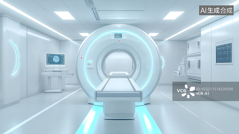 【AI数字艺术】医院CT室内场景图片素材