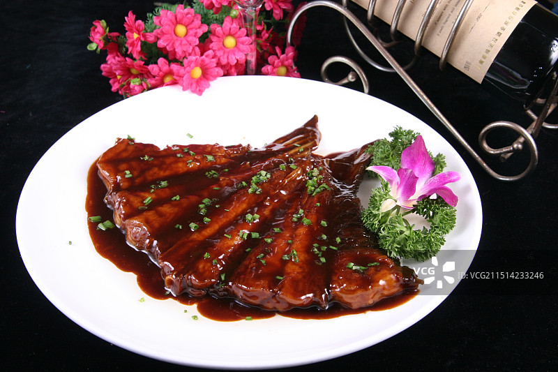 红烧猪肋排图片素材