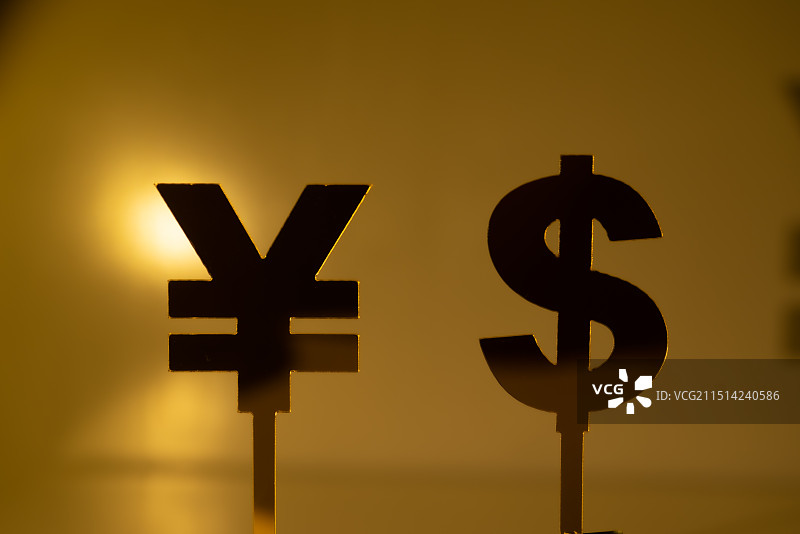 美元与人民币或者日元货币符号图片素材