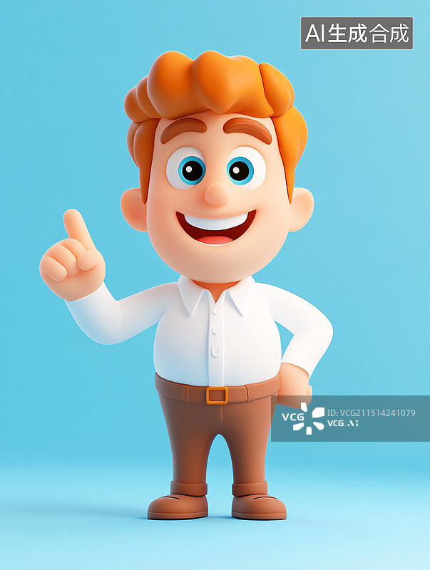 【AI数字艺术】教师节3D老师教学卡通教育学习概念插画图片素材