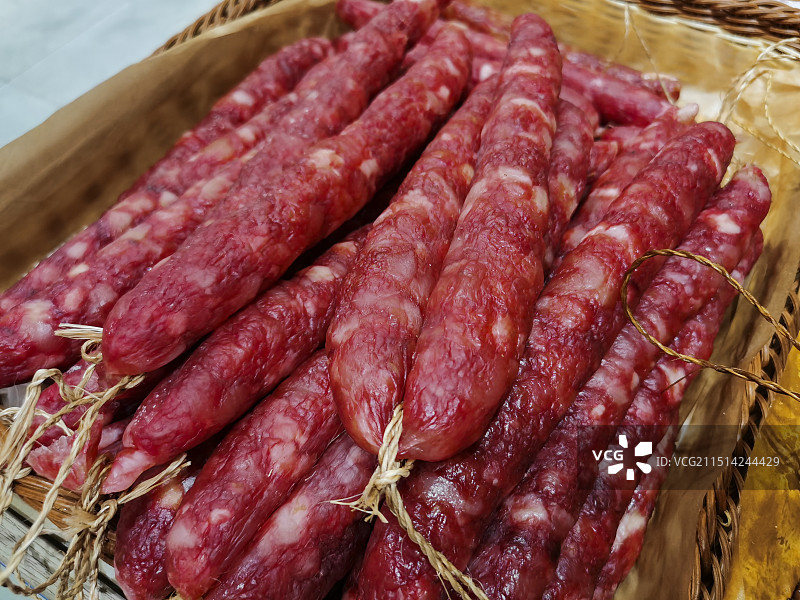 腊肠，广味腊肠图片素材