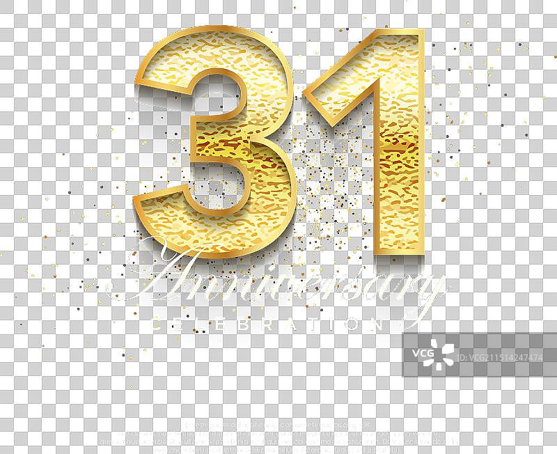 31周年生日数字图片素材