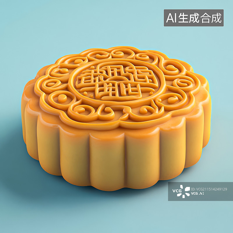 【AI数字艺术】中国传统节日中国美食月饼图片素材