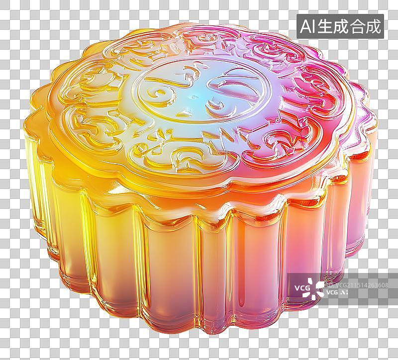 【AI数字艺术】AIGC：中秋节美食月饼 水晶月饼设计元素图片素材