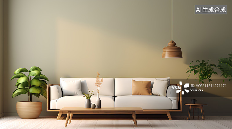 【AI数字艺术】温馨舒适的家居空间图片素材