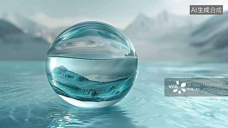 【AI数字艺术】水晶球图片素材