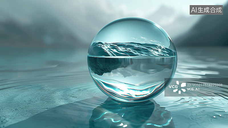【AI数字艺术】水晶球图片素材