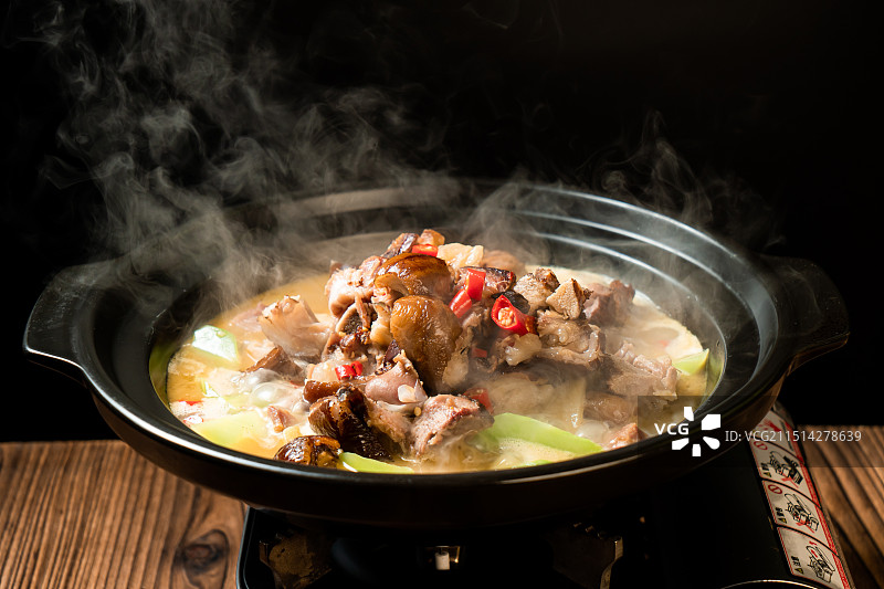 湘西农家腊猪脚图片素材