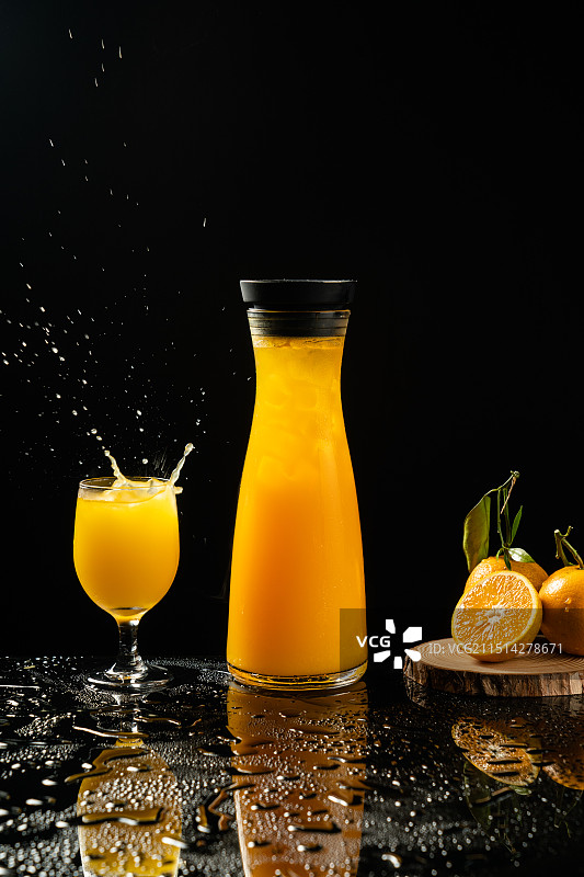 鲜榨橙汁图片素材