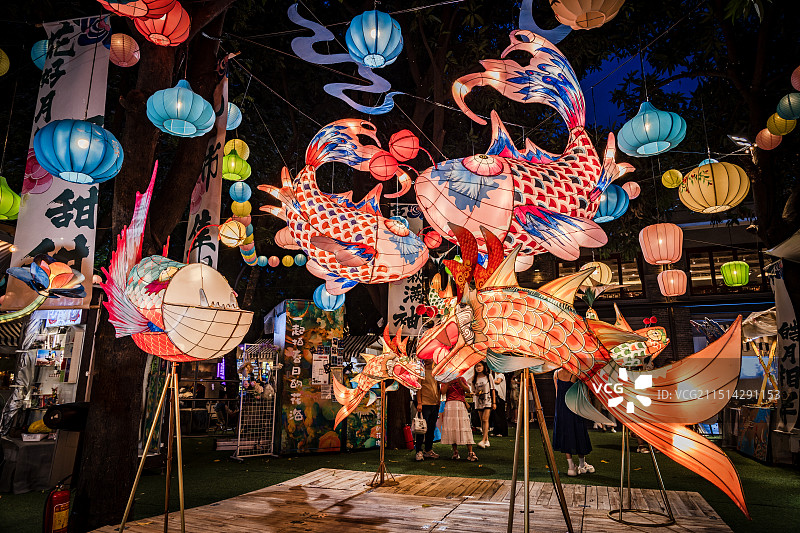 中国广东省佛山市禅城区祖庙大街岭南天地图片素材