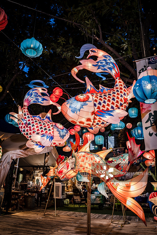 中国广东省佛山市禅城区祖庙大街岭南天地图片素材