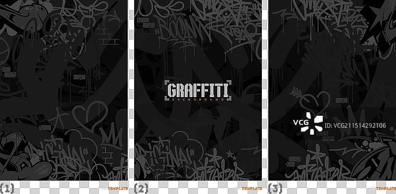 时尚暗黑色抽象都市嘻哈风格图片素材