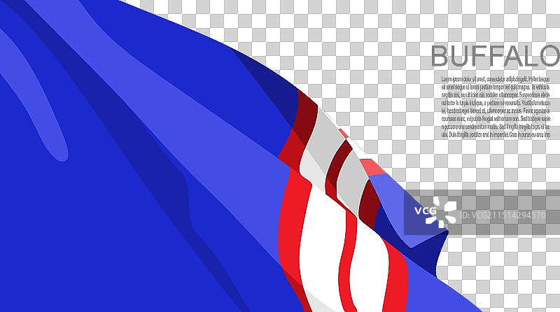 布法罗比尔美式橄榄球队纹理波浪旗帜图片素材