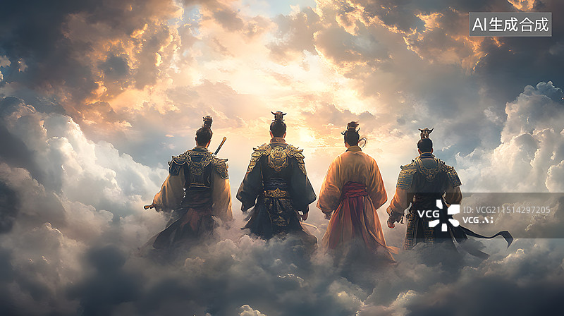 【AI数字艺术】天神插画图片素材