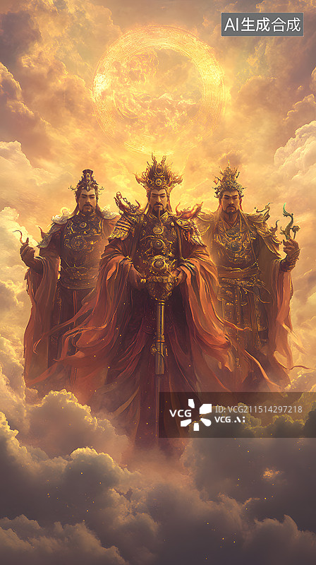 【AI数字艺术】天神插画图片素材