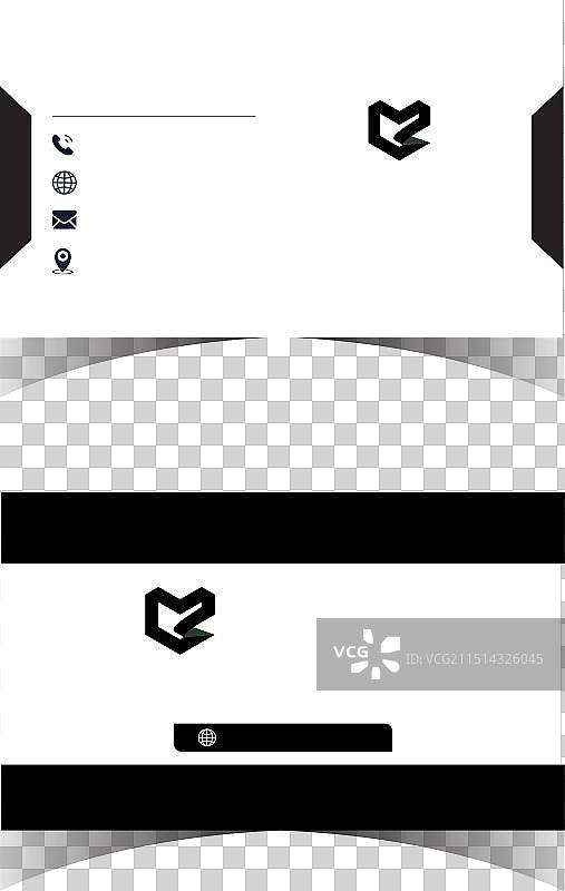 专业设计的名片模板图片素材