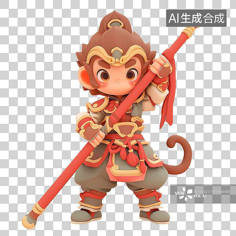 【AI数字艺术】孙悟空Q版可爱图片素材