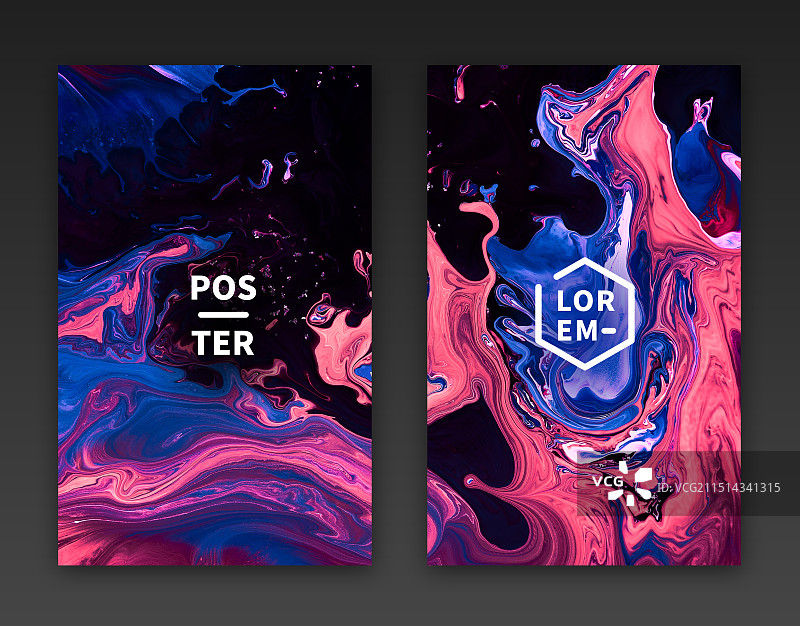 自然抽象流体艺术装饰海报图片素材