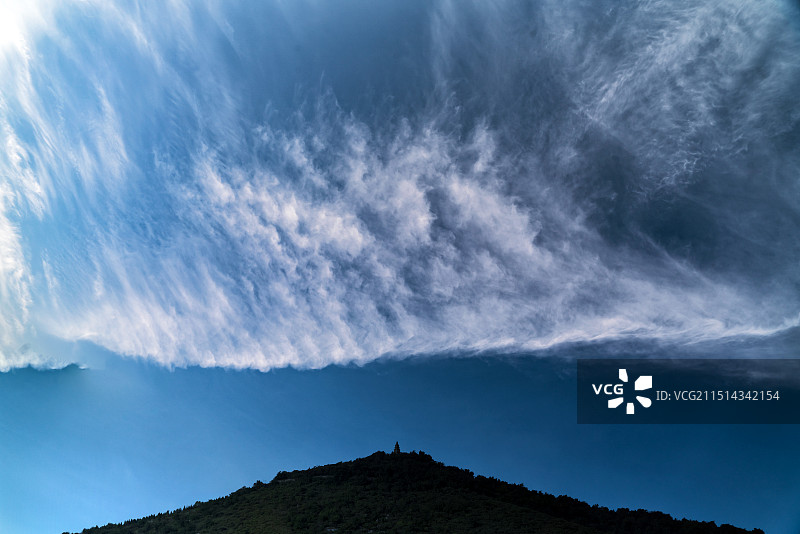 河南荥阳，大周山，塔山，千尺塔图片素材