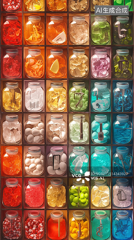 【AI数字艺术】一堆糖果图片素材