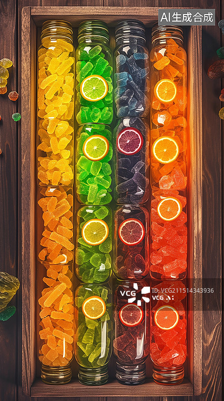 【AI数字艺术】一堆糖果图片素材