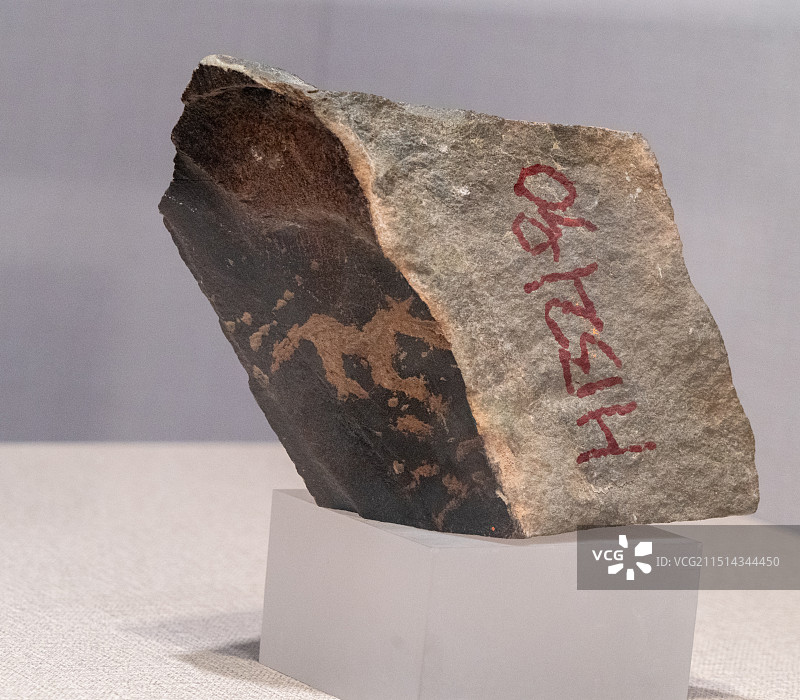 巴彦淖尔阴山岩画，奔马图片素材