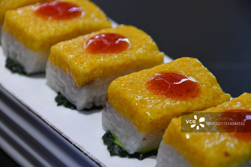 山西美食 小米凉糕图片素材