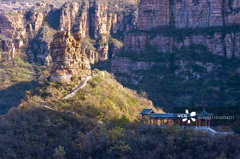河北省石家庄市赞皇县棋盘山风光图片素材
