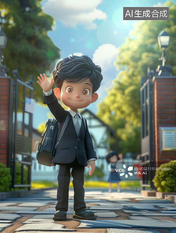 【AI数字艺术】开学季插画图片素材