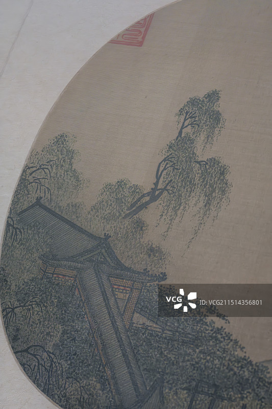 国家一级文物，珍贵文物，南宋马麟，楼台夜月图，上海博物馆收藏图片素材