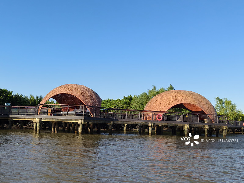 海口东寨港红树林建筑图片素材