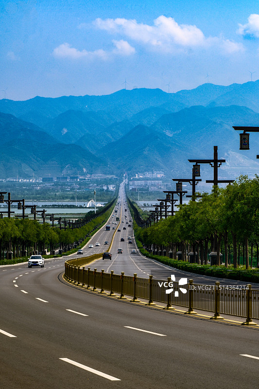 山西运城盐池大道景观图片素材