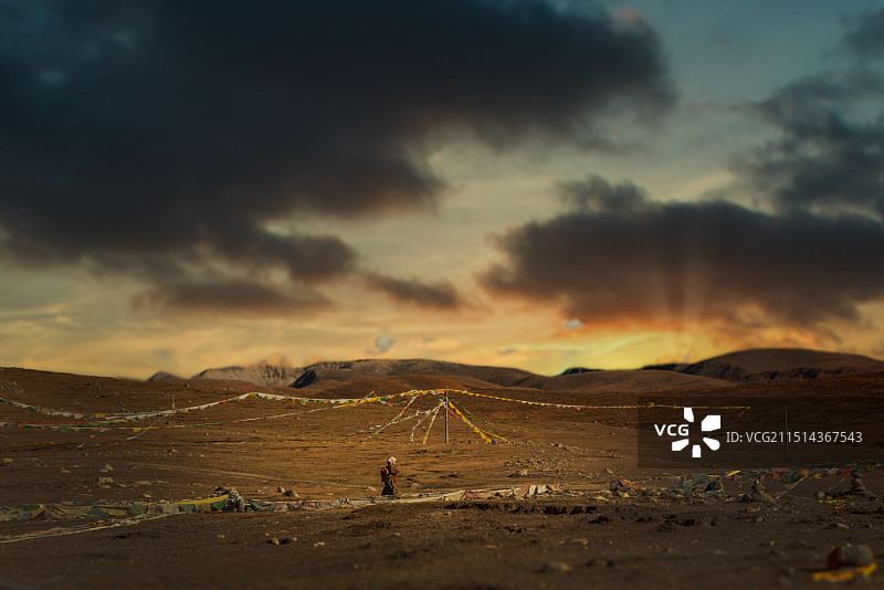 西藏羌塘草原高原自然风光图片素材