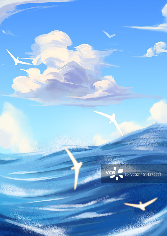 天空与海图片素材