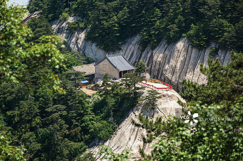 陕西旅游西岳华山五岳天险图片素材