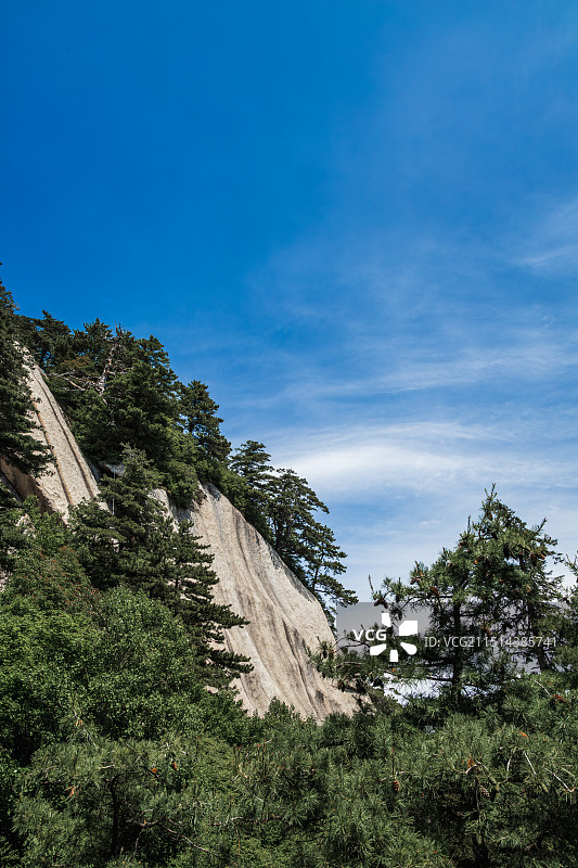 陕西旅游西岳华山五岳天险图片素材