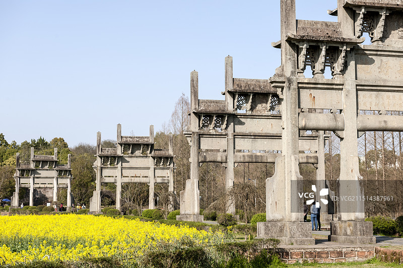 安徽歙县石牌坊群图片素材