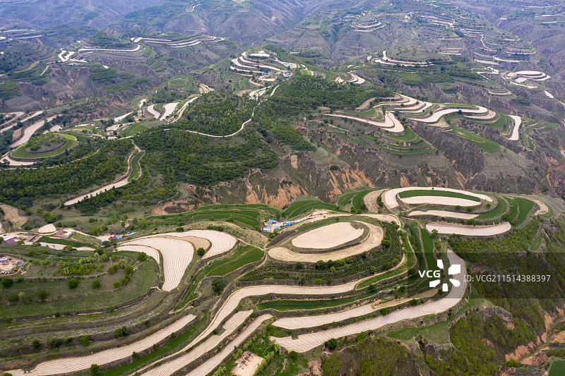 宁夏固原梯田图片素材