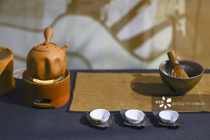 茶艺煮茶茶壶图片素材